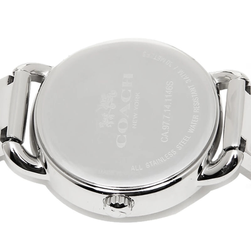 Coach Delancey White Dial Silver Steel Strap Watch for Women - 14502353 Buy Now By Coach