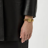 Michael Kors Chain Lock Pave Gold Dial Gold Steel Strap Watch For Women - MK4711 Buy Now By Michael Kors