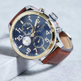 Tommy Hilfiger Sport Multifunction Blue Dial Brown Leather Strap Watch for Men - 1791137 Buy Now By Tommy Hilfiger