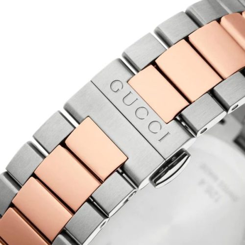 Gucci G Timeless Grey Dial Two Tone Steel Strap Watch For Men - YA126446 Buy Now By Gucci