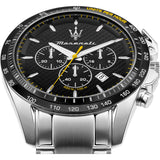 Maserati Traguardo Black Dial Silver Chronograph with Tachymeter Watch For Men - R8873612042 Buy Now By Maserati