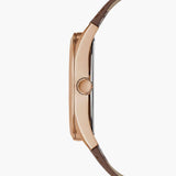 Guess Tailor Analog Blue Dial Brown Leather Strap Watch for Men - GW0389G3 Buy Now By Guess