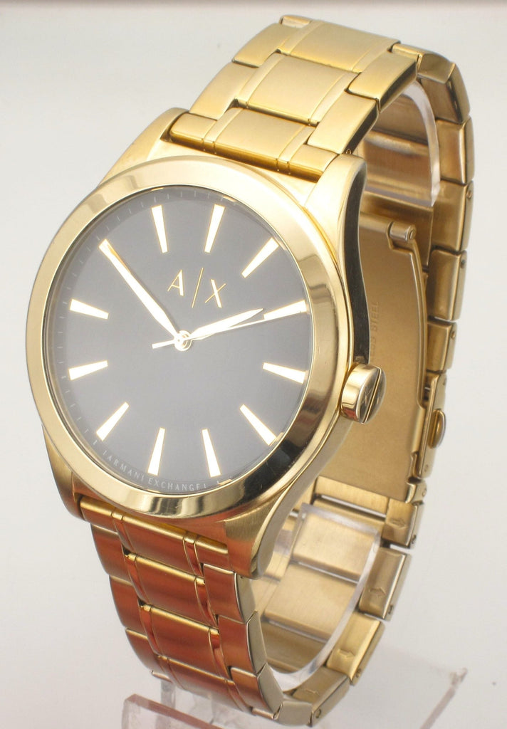 Armani Exchange Nico Analog Black Dial Gold Steel Strap Watch For Men - AX2328 Buy Now By Armani Exchange