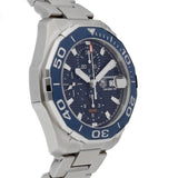 Tag Heuer Aquaracer Calibre 16 43mm Blue Dial Silver Steel Strap Watch for Men - CAY211B.BA0927 Buy Now By Tag Heuer