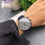 Emporio Armani Aviator Quartz Grey Dial Blue Fabric Strap Watch For Men - AR11144 Buy Now By Emporio Armani