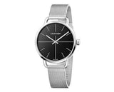 Calvin Klein Even Black Dial Silver Mesh Bracelet Watch for Women - K7B21121 Buy Now By Calvin Klein