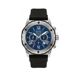 Bulova Marine Star Blue Dial Black Silicone Strap Watch for Men - 98B258 Buy Now By Bulova