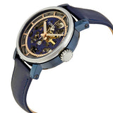Fossil Boyfriend Skeleton Blue Dial Blue Leather Strap Watch for Women - ME3136 Buy Now By Fossil