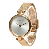 Calvin Klein Authentic Silver Dial Rose Gold Mesh Bracelet Watch for Women - K8G23626 Buy Now By Calvin Klein