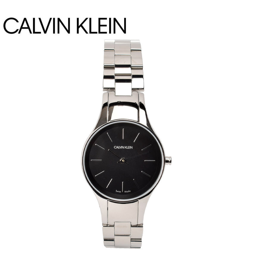Calvin Klein Simplicity Black Dial Silver Steel Strap Watch for Women - K4323130 Buy Now By Calvin Klein