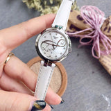 Tissot T Trend Flamingo Valentines Mother of Pearl White Dial White Leather Strap Watch For Women - T094.210.16.111.01 Buy Now By Tissot