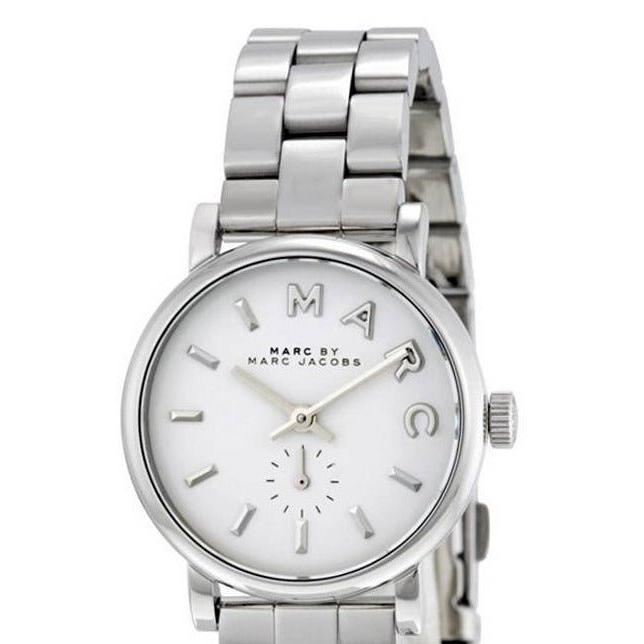 Marc Jacobs Baker White Dial Silver Steel Strap Watch for Women - MBM3246 Buy Now By Marc Jacobs