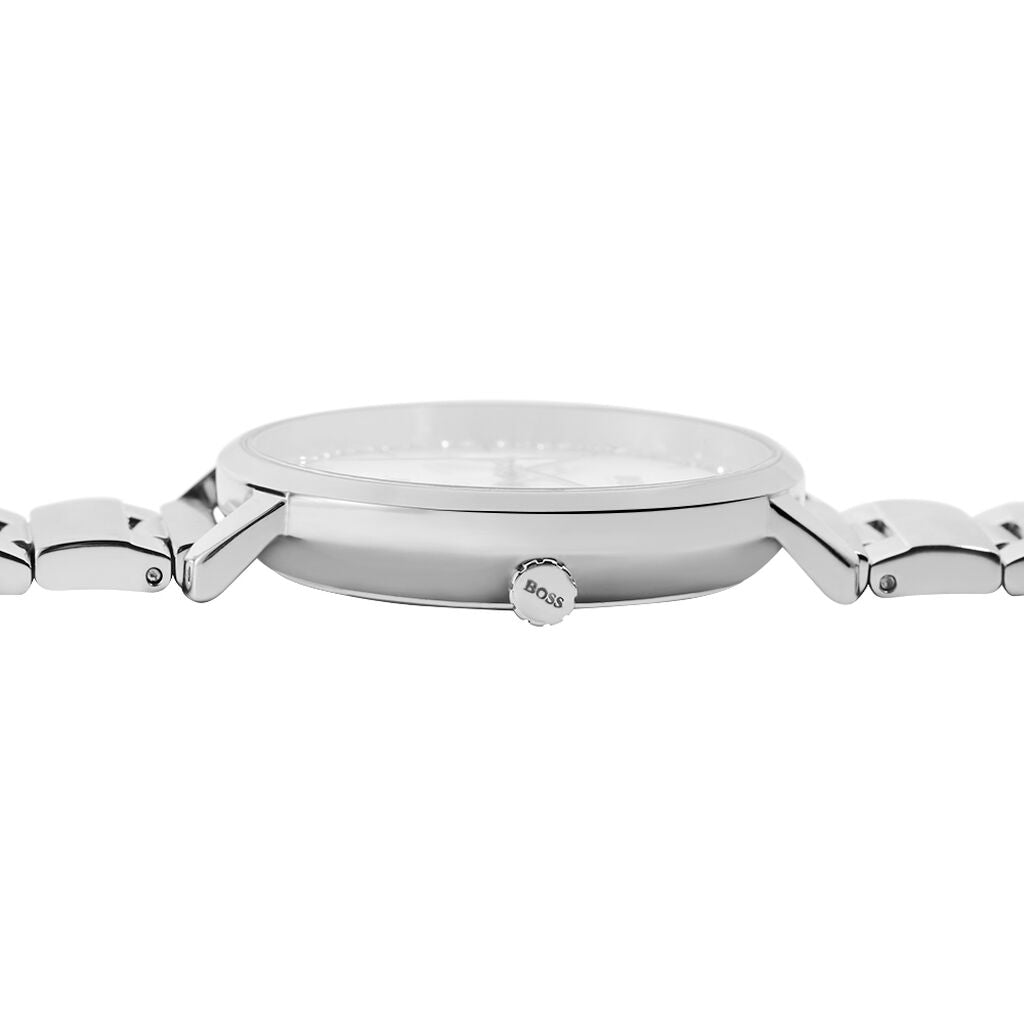 Hugo Boss Prima Silver Dial Silver Steel Strap Watch for Women - 1502570 Buy Now By Hugo Boss