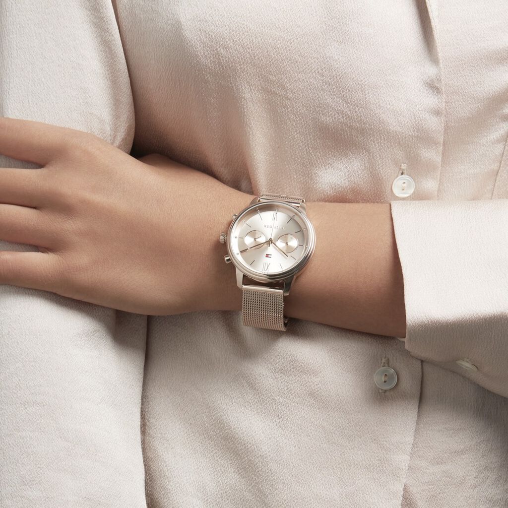 Tommy Hilfiger Blake Quartz Gold Dial Gold Mesh Bracelet Watch for Women - 1782303 Buy Now By Tommy Hilfiger