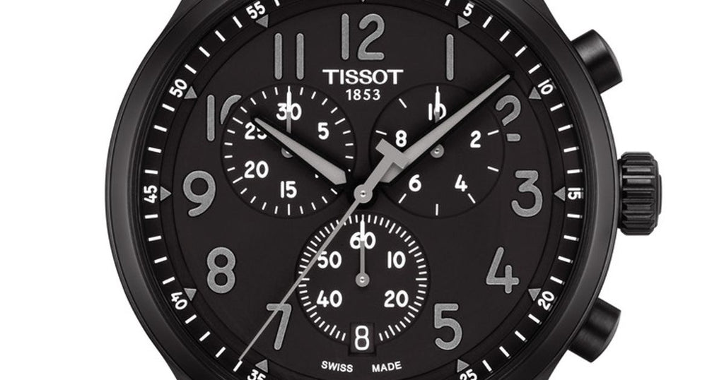 Tissot Chrono XL Vintage Black Dial Black Leather Strap Watch For Men - T116.617.36.052.00 Buy Now By Tissot
