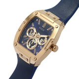 Guess Phoenix Multifunction Blue Dial Blue Rubber Strap Watch for Men - GW0202G4 Buy Now By Guess