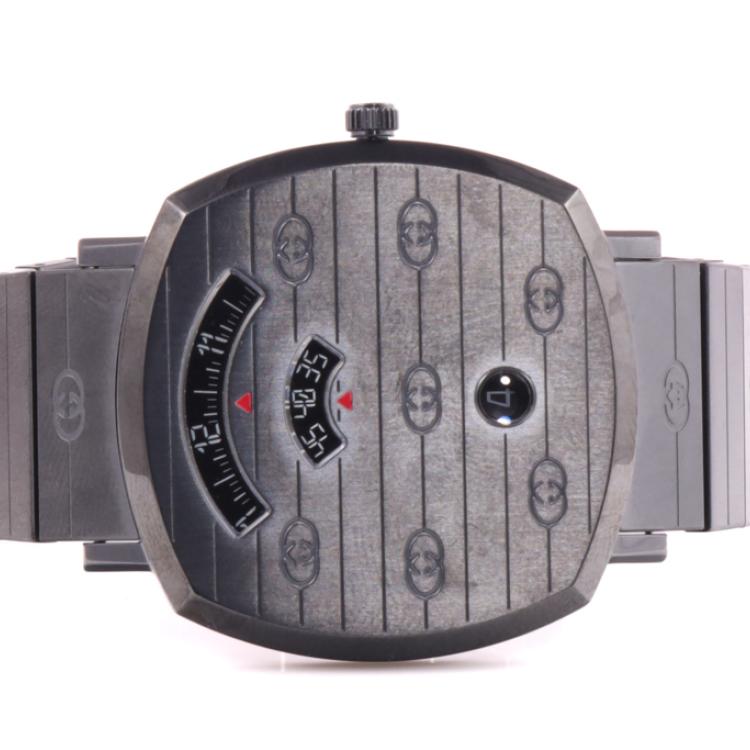Gucci Grip Quartz Grey Dial Grey Steel Strap Watch For Men - YA157429 Buy Now By Gucci