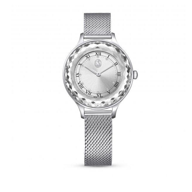 Swarovski Octea Nova Silver Dial Silver Mesh Strap Watch for Women - 5650039 Buy Now By Swarovski
