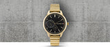Tommy Hilfiger Brooke Black Dial Gold Steel Strap Watch for Women - 1782019 Buy Now By Tommy Hilfiger