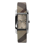 Burberry Nova Check Silver Dial Two Tone Leather Strap Watch For Women - BU9404 Buy Now By Burberry