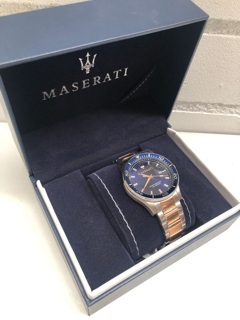 Maserati SFIDA Quartz Blue Dial Stainless Steel 44mm Watch For Men - R8853140003 Buy Now By Maserati
