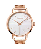 Calvin Klein Even White Dial Rose Gold Mesh Bracelet Watch for Women - K7B23626 Buy Now By Calvin Klein