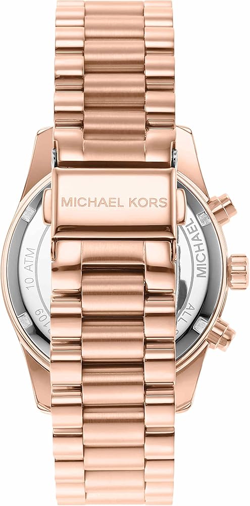 Michael Kors Lexington Chronograph Grey Dial Rose Gold Steel Strap Watch For Women - MK7217 Buy Now By Michael Kors