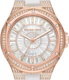 Michael Kors Lennox Three-Hand Crystals Dial White Silicone Strap Watch For Women - MK7248 Buy Now By Michael Kors