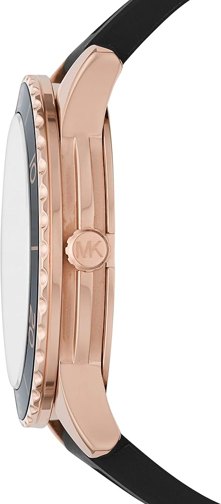 Michael Kors Runway Quartz Black Dial Black Silicone Strap Watch For Women - MK6852 Buy Now By Michael Kors