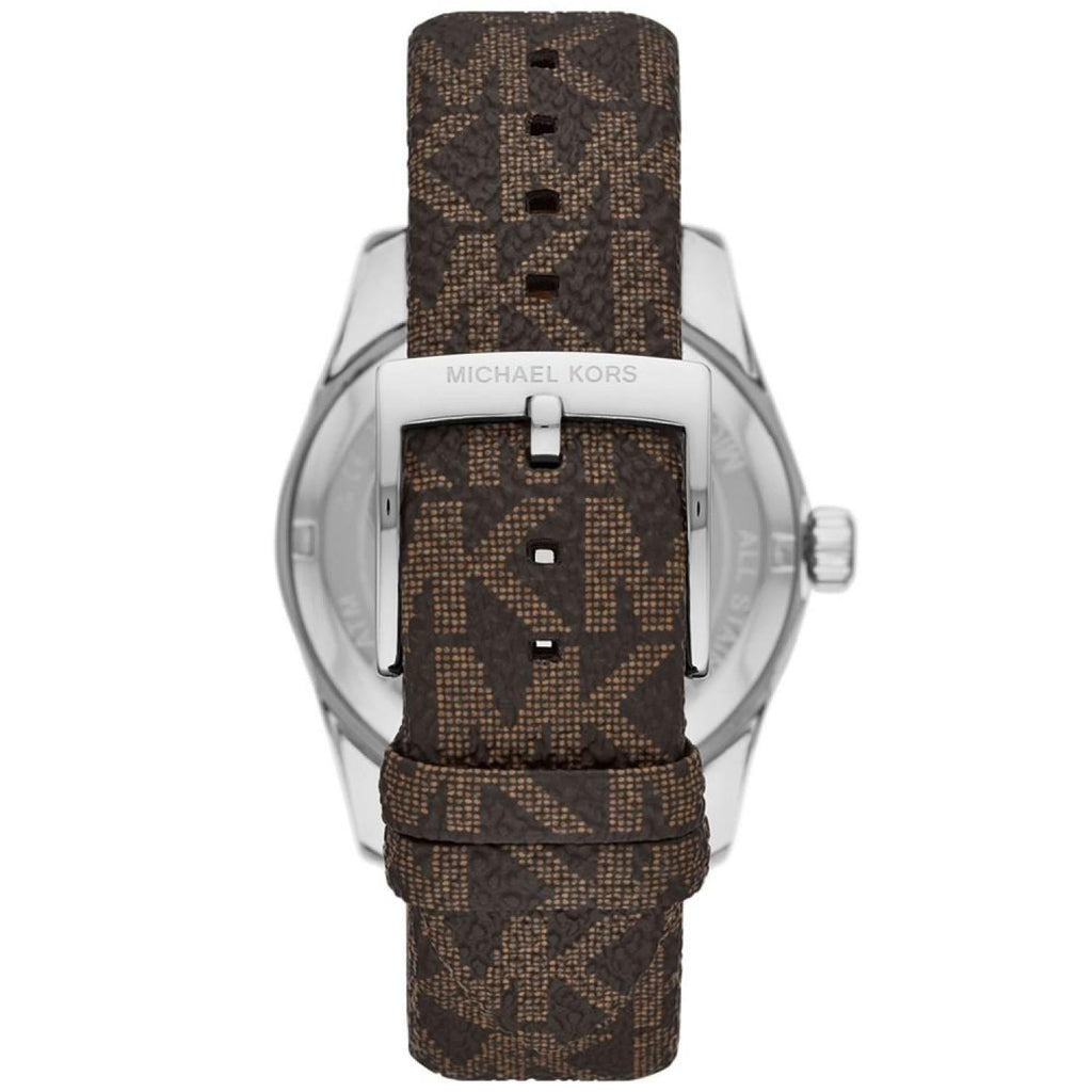 Michael Kors Lexington Silver Dial Brown Leather Strap Watch For Women - MK4745 Buy Now By Michael Kors