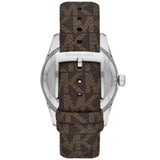 Michael Kors Lexington Silver Dial Brown Leather Strap Watch For Women - MK4745 Buy Now By Michael Kors