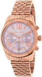 Michael Kors Lexington Purple Dial Rose Gold Steel Strap Watch For Women - MK6207 Buy Now By Michael Kors