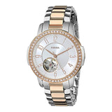 Fossil Architect Automatic Silver Dial Two Tone Steel Strap Watch for Women - ME3058 Buy Now By Fossil