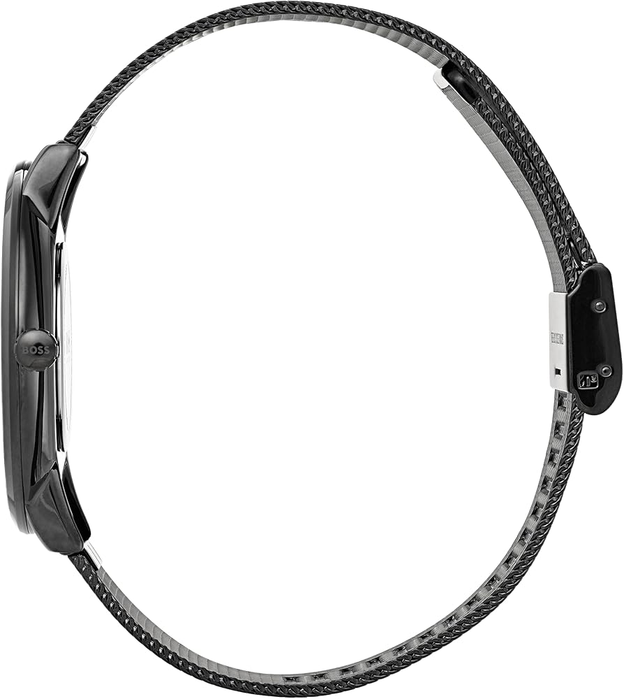 Hugo Boss Horizon Quartz Black Dial Black Mesh Bracelet Watch For Men - 1513542 Buy Now By Hugo Boss