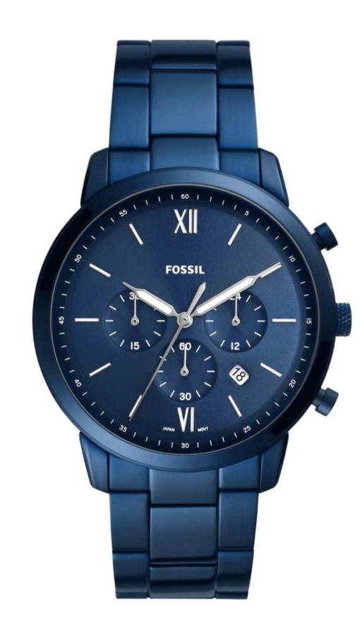 Fossil Neutra Chronograph Blue Dial Blue Steel Strap Watch for Men - FS5826 Buy Now By Fossil