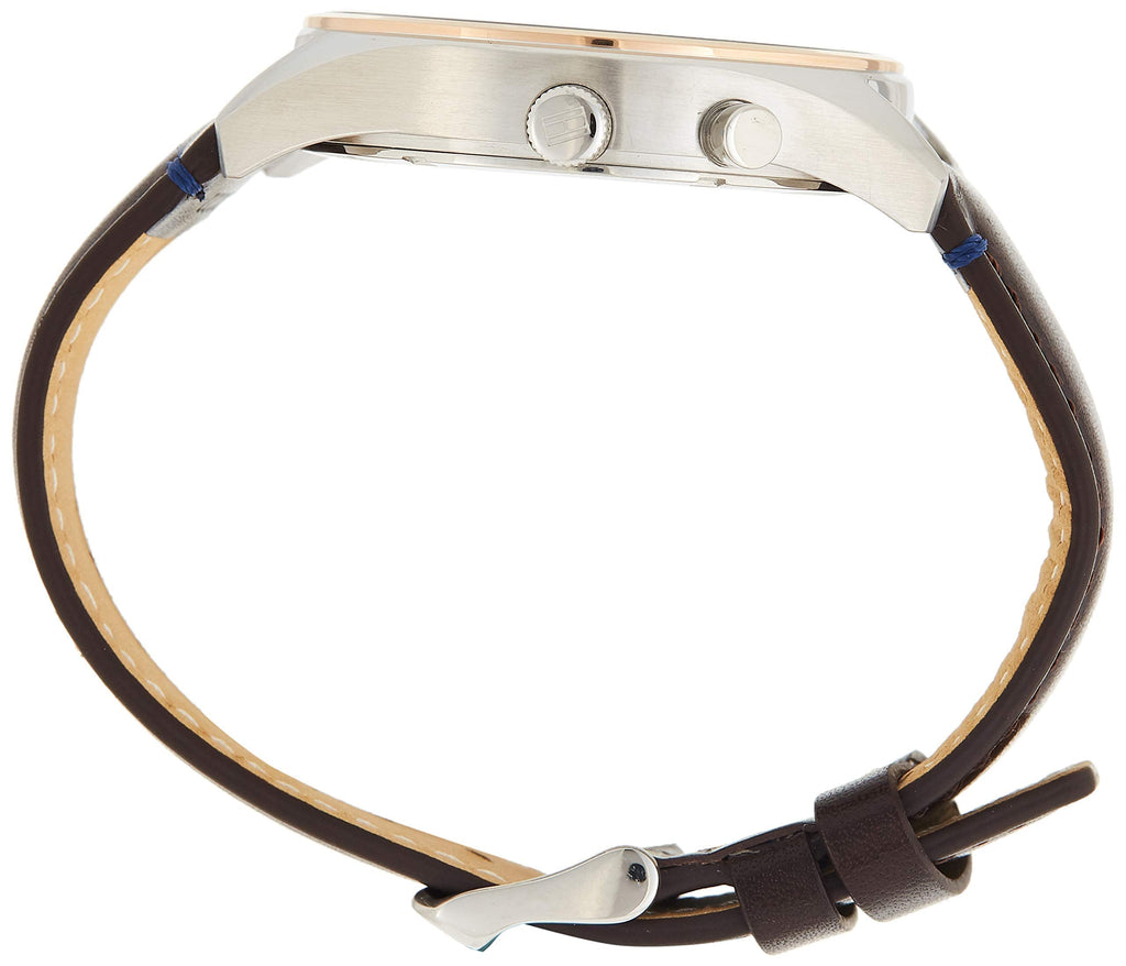 Tommy Hilfiger Deacan Blue Dial Brown Leather Strap Watch for Men - 1791549 Buy Now By Tommy Hilfiger