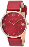 Coach Perry Red Dial Red Leather Strap Watch for Women - 14503867 Buy Now By Coach