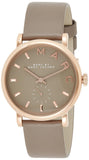 Marc Jacobs Baker Grey Dial Grey Leather Strap Watch for Women - MBM1266 Buy Now By Marc Jacobs