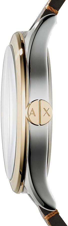 Armani Exchange Nico Quartz Blue Dial Brown Leather Strap Watch For Men - AX2334 Buy Now By Armani Exchange