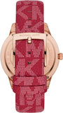 Michael Kors Runway Three-Hand Quartz Red Dial Red Leather Strap Watch For Women - MK7179 Buy Now By Michael Kors