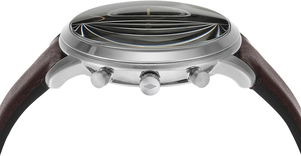 Fossil Neutra Chronograph Black Dial Brown Leather Strap Watch for Men - FS6024 Buy Now By Fossil