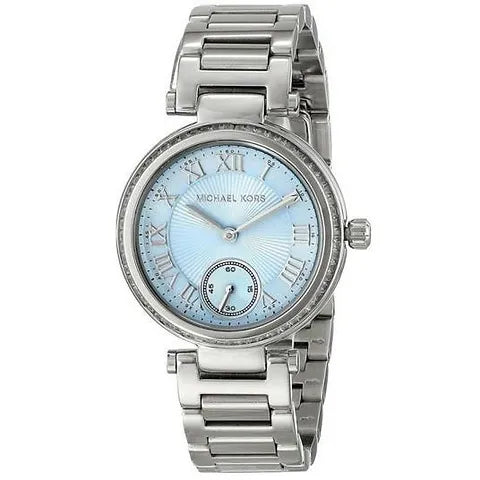 Michael Kors Skylar Quartz Blue Dial Silver Steel Strap Watch For Women - MK5988 Buy Now By Michael Kors