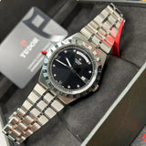 Tudor Royal Automatic Diamonds Black Dial Silver Steel Strap Watch for Men - M28600-0004 Buy Now By Tudor