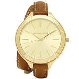 Michael Kors Runway Gold Dial Brown Leather Strap Watch For Women - MK2256 Buy Now By Michael Kors