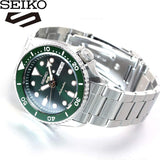 Seiko 5 Sports Automatic Analog Green Dial Silver Steel Strap Watch For Men - SRPD63K1 Buy Now By Seiko