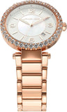 Michael Kors Parker Three-Hand Mother of Pearl White Dial Rose Gold Steel Strap Watch For Women - MK4695 Buy Now By Michael Kors