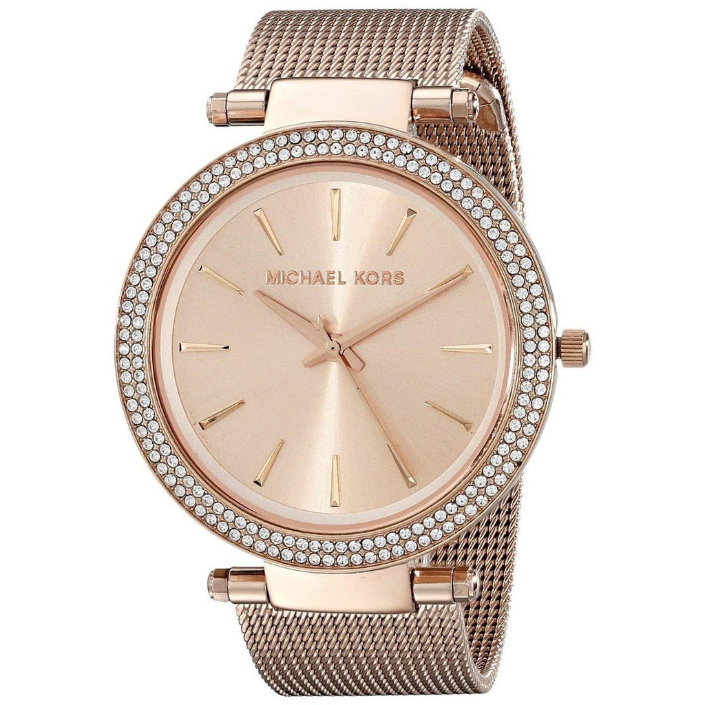 Michael Kors Darci Rose Gold Dial Rose Gold Mesh Bracelet Watch for Women - MK3369 Buy Now By Michael Kors