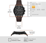 Emporio Armani Paolo Chronograph Black Dial Brown Leather Strap Watch For Men - AR11549 Buy Now By Emporio Armani