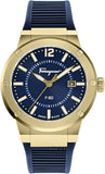 Salvatore Ferragamo F-80 Classic Blue Dial Blue Rubber Strap Watch for Men - SFHY02822 Buy Now By Salvatore Ferragamo