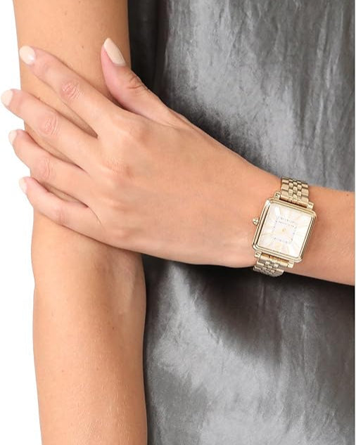Marc Jacobs Vic Silver Dial Gold Steel Strap Watch for Women - MJ3462 Buy Now By Marc Jacobs